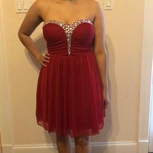Red homecoming dress